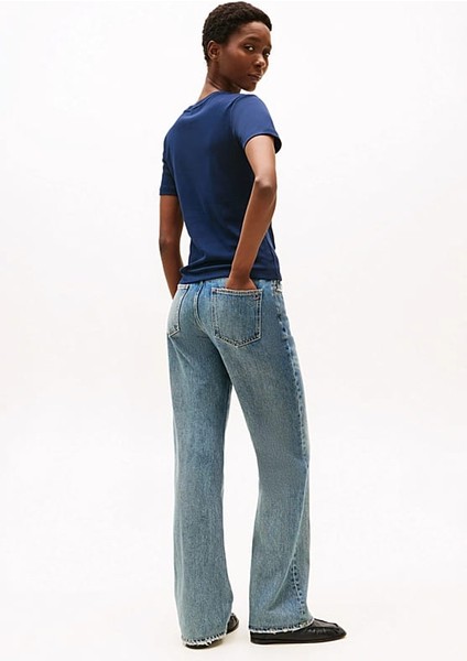 Kadın Th Slim Crew Neck T-Shirt - Lacivert modelleri