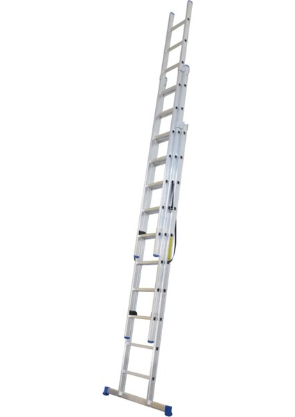 Elmas Serisi - 3 Parça x 2,5 Metre = 7,5 Metre A Tipi Alüminyum Merdiven - Yerli Üretim