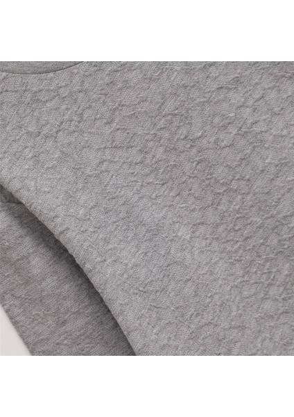 Erkek Çocuk Şardonsuz Uzun Kol Ince Bisiklet Yaka Tişört - 15962 - Melanj fiyatları