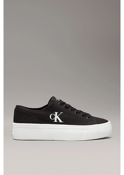 Kadın Ck Canvas Platform Sneakers - Siyah fiyatları