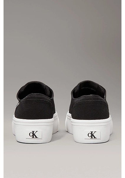 Kadın Ck Canvas Platform Sneakers - Siyah fırsatları