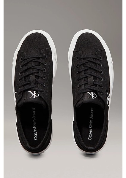 Kadın Ck Canvas Platform Sneakers - Siyah indirimleri