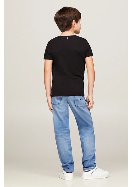 Erkek Çocuk Basic Pamuklu T-Shirt - Siyah fiyatları