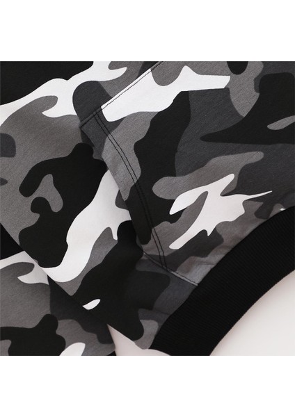 Erkek Çocuk Şardonsuz Uzun Kol Ince Kapşonlu Tişört - 15895 - Siyah modelleri