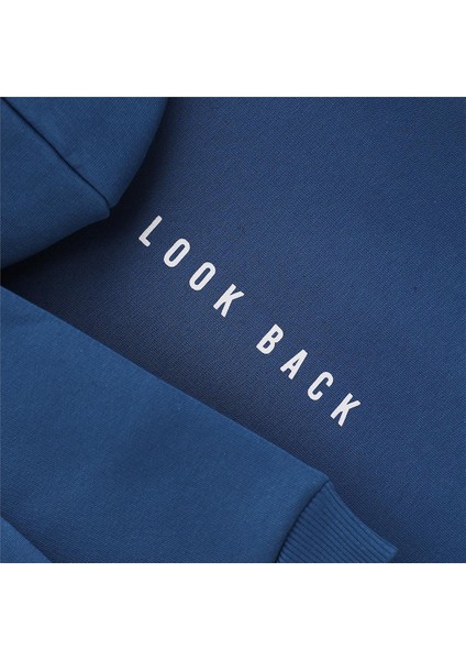 Erkek Çocuk Şardonlu Uzun Kol Kalın Kapşonlu Tişört - 15774 - Indigo modelleri