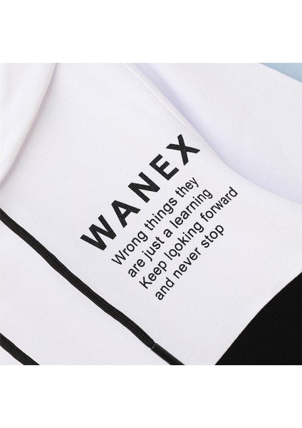 Erkek Çocuk Şardonsuz Uzun Kol Ince Kapşonlu Tişört - 15857 - Beyaz - Siyah fiyatları