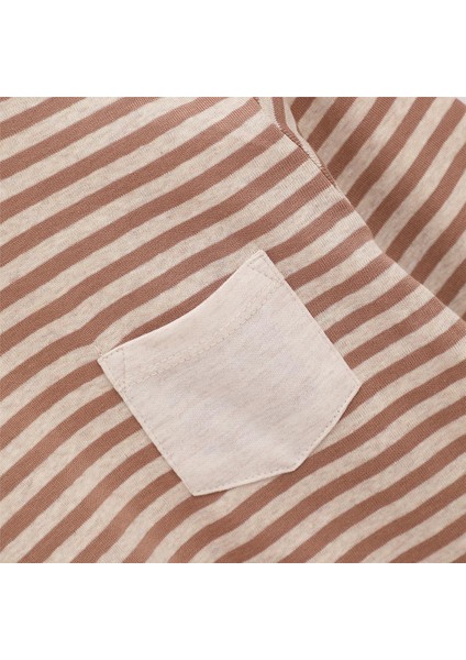 Erkek Çocuk Uzun Kol Ince Bisiklet Yaka Tişört - 16324 - Kahverengi fiyatları