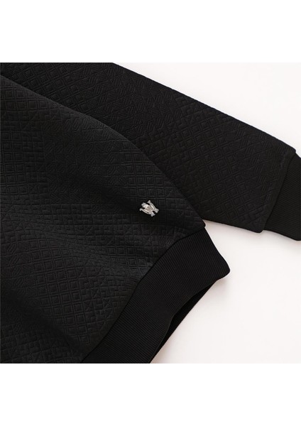 Erkek Çocuk Şardonsuz Uzun Kol Ince Bisiklet Yaka Tişört - 16108 - Siyah fiyatları