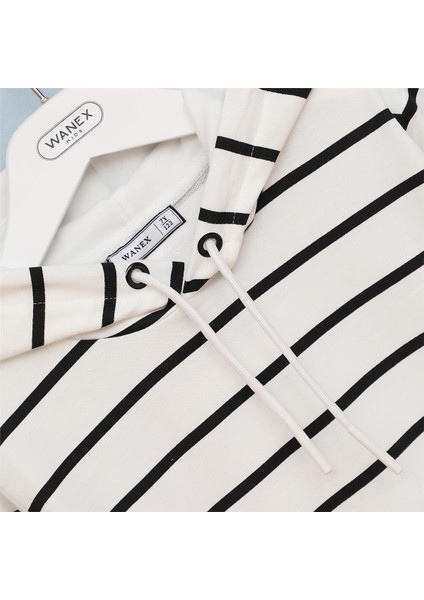 Erkek Çocuk Uzun Kol Ince Kapşonlu Tişört - 16449 - Vanilya fiyatları