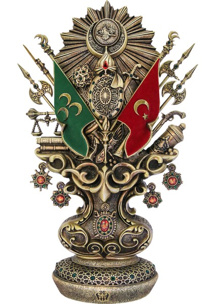 Nakkaş Osmanlı Boytu (Battal Boy | Antik Sarı / Yeşil Taşlı)