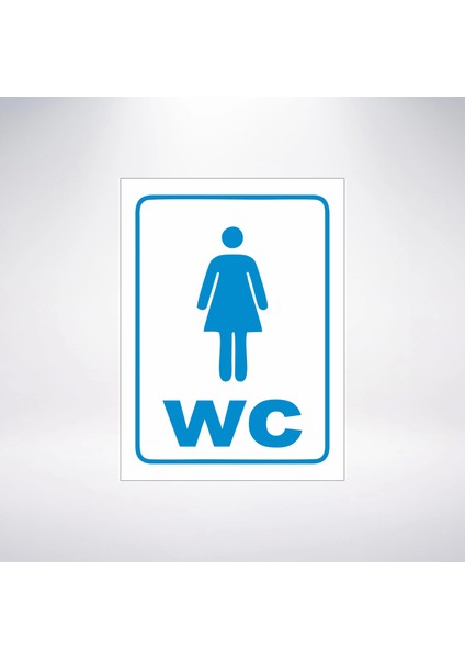 Wc Kadın Sticker 20X28 cm