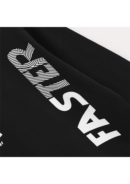 Erkek Çocuk Şardonlu Uzun Kol Kalın Bisiklet Yaka Tişört - 16160 - Siyah fiyatları