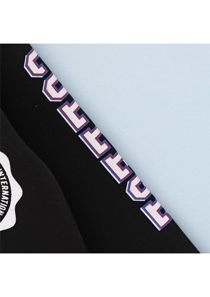 Erkek Çocuk Şardonsuz Uzun Kol Ince Kapşonlu Tişört - 16150 - Siyah modelleri