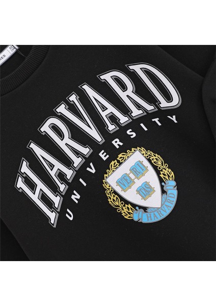 Erkek Çocuk Şardonlu Uzun Kol Kalın Bisiklet Yaka Tişört - 16213 - Siyah fiyatları