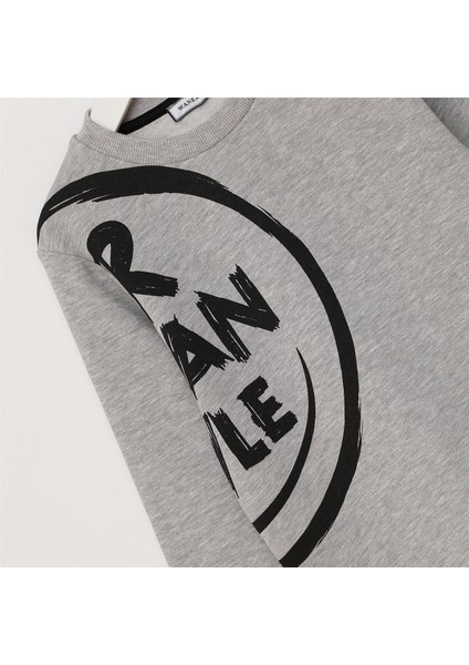 Erkek Çocuk Uzun Kol Kalın Bisiklet Yaka Tişört - 16558 - Melanj fiyatları
