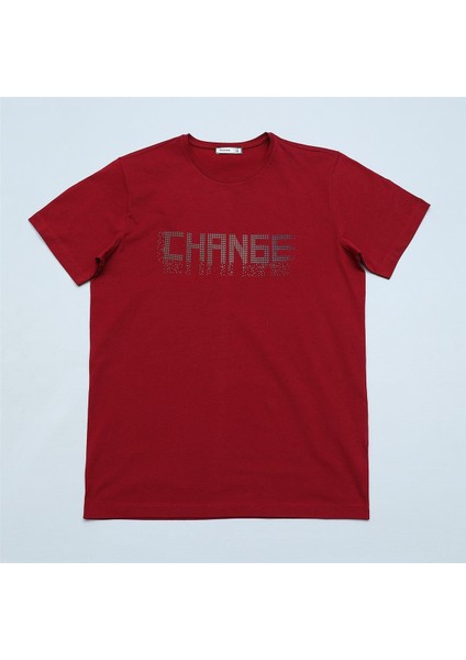 Erkek Çocuk Kısa Kol Tişört - 16822 - Bordo