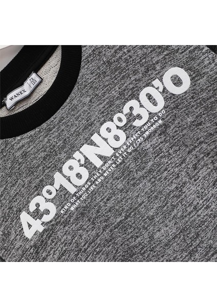 Erkek Çocuk Şardonsuz Uzun Kol Ince Bisiklet Yaka Tişört - 16200 - Siyah fiyatları