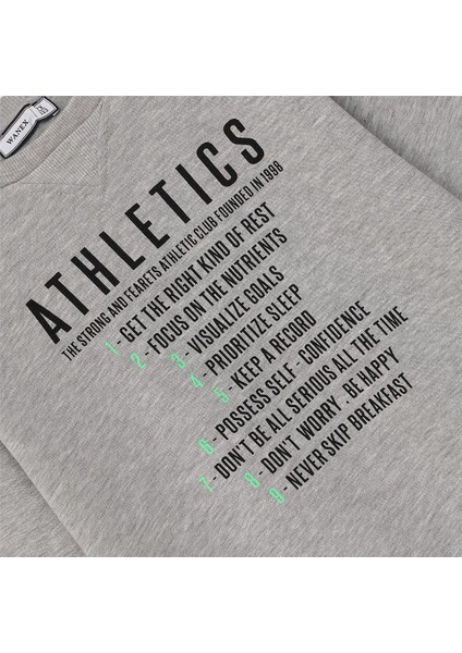 Erkek Çocuk Uzun Kol Kalın Bisiklet Yaka Tişört - 16518 - Melanj fiyatları