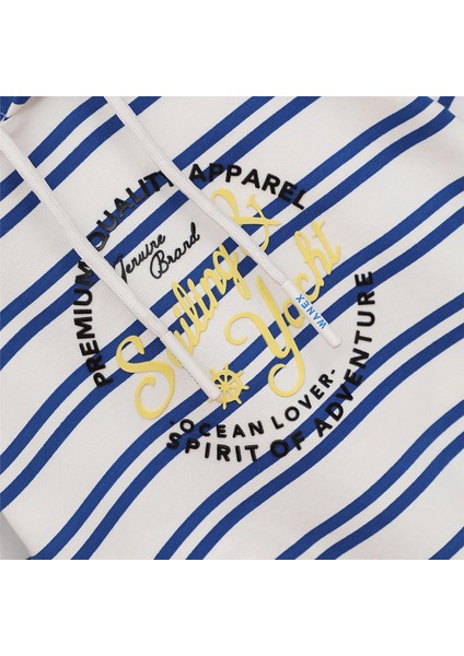 Erkek Çocuk Uzun Kol Ince Kapşonlu Tişört - 16400 - Saks - Vanilya fiyatları