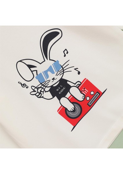 Erkek Çocuk Uzun Kol Ince Bisiklet Yaka Tişört - 16596 - Vanilya fiyatları