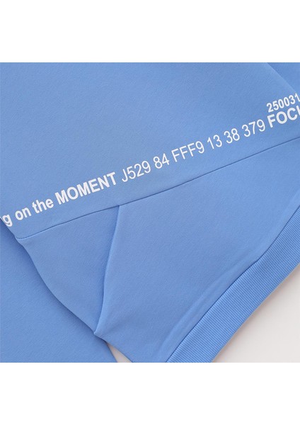 Erkek Çocuk Şardonlu Uzun Kol Kalın Bisiklet Yaka Tişört - 15851 - Mavi fiyatları