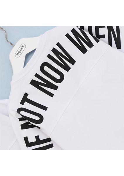 Erkek Çocuk Kısa Kol Bisiklet Yaka Tişört - 16393 - Beyaz modelleri