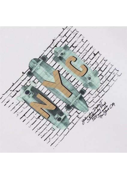 Erkek Çocuk Kısa Kol Bisiklet Yaka Tişört - 16627 - Beyaz fiyatları