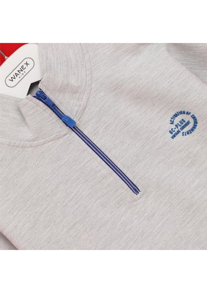 Erkek Çocuk Uzun Kol Ince Bisiklet Yaka Tişört - 16501 - Melanj fiyatları