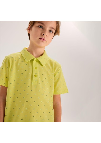Erkek Çocuk Kısa Kol Polo Yaka Tişört - 16604 - Sarı fiyatları