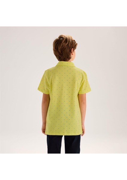 Erkek Çocuk Kısa Kol Polo Yaka Tişört - 16604 - Sarı modelleri