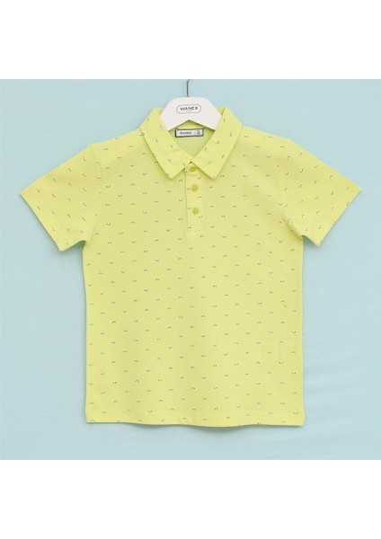 Erkek Çocuk Kısa Kol Polo Yaka Tişört - 16604 - Sarı fırsatları