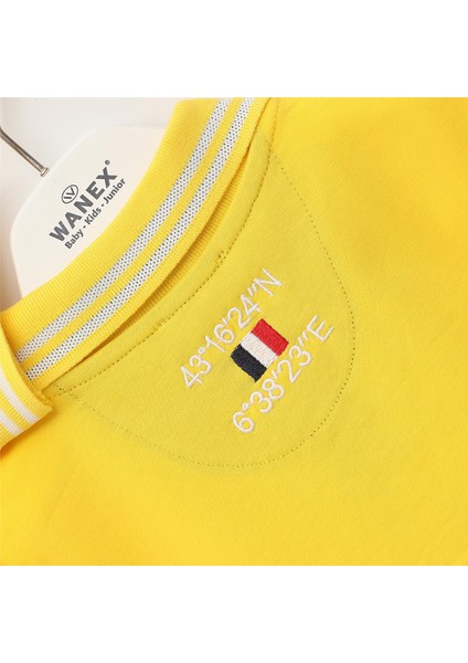 Erkek Çocuk Kısa Kol Tişört - E-155 - Sarı fırsatları