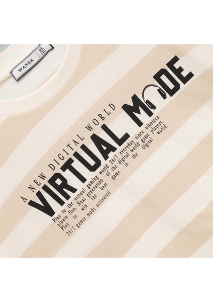 Erkek Çocuk Kısa Kol Tişört - 16983 - Bej fiyatları