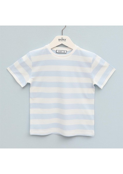 Erkek Çocuk Kısa Kol Ince Tişört - B-E165 - Mavi