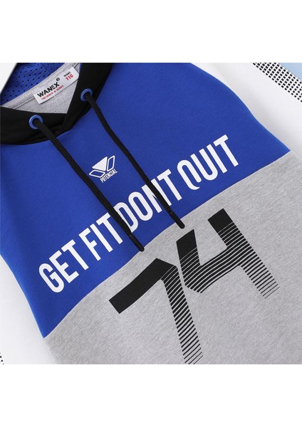 Erkek Çocuk Uzun Kol Ince Kapşonlu Tişört - 15250 - Siyah - Saks fiyatları