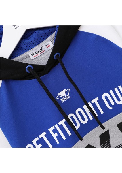 Erkek Çocuk Uzun Kol Ince Kapşonlu Tişört - 15250 - Siyah - Saks modelleri