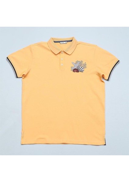 Erkek Çocuk Kısa Kol Tişört - 16841 - Sarı