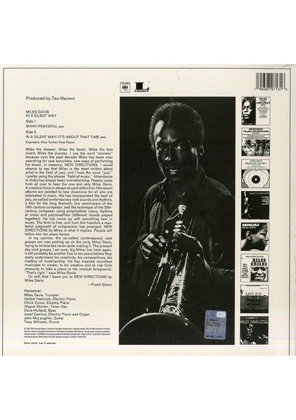 Miles Davis In A Silent Way Plak (White Vinyl) fiyatları