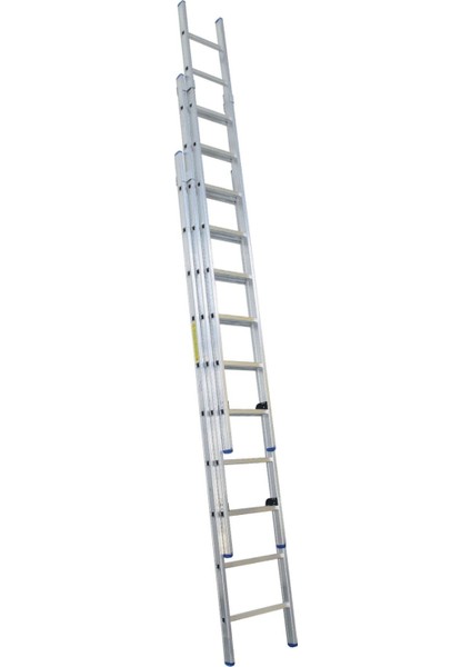 Elmas Serisi - 3 Parça x 2,5 Metre = 7,5 Metre Alüminyum Merdiven - Yerli Üretim modelleri