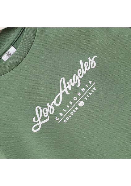 Erkek Çocuk Şardonsuz Uzun Kol Ince Tişört - 16777 - Haki fiyatları