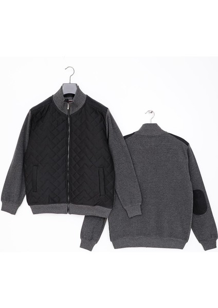 Erkek Şardonsuz Uzun Kol Ince Mont - MTS-8005 - Antrasit