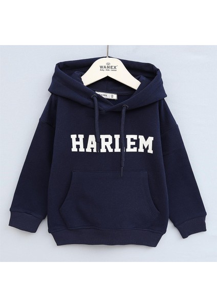 Erkek Çocuk Uzun Kol Kalın Kapşonlu Tişört - 17074 - Parlament