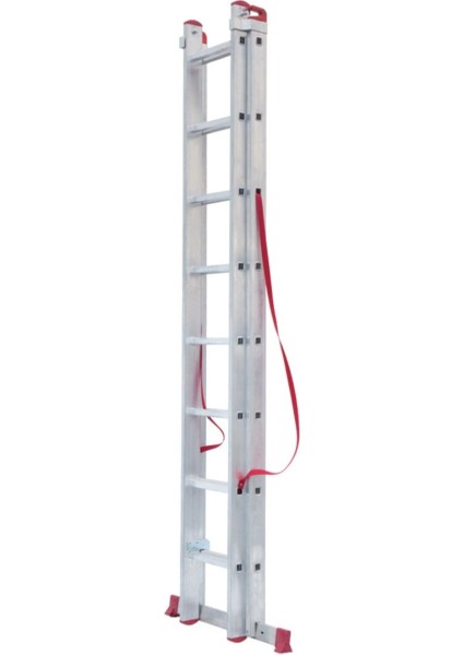 Elmas Serisi - 2 Parça x 2 Metre = 4 Metre A Tipi Alüminyum Merdiven - Yerli Üretim