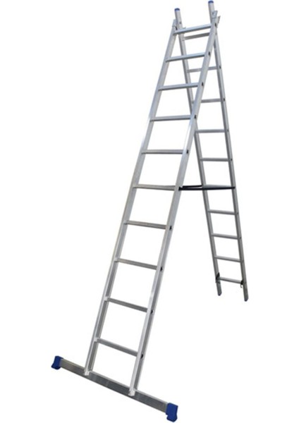 Elmas Serisi - 2 Parça x 2 Metre = 4 Metre A Tipi Alüminyum Merdiven - Yerli Üretim