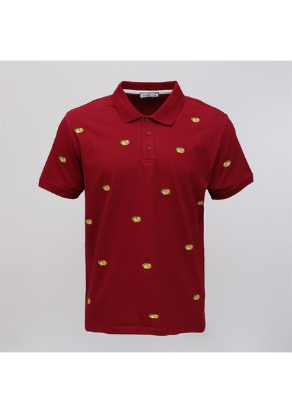 Erkek Çocuk Kısa Kol Tişört - 16863 - Bordo