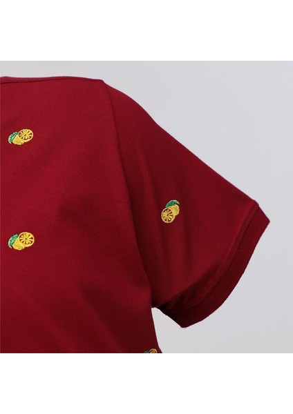 Erkek Çocuk Kısa Kol Tişört - 16863 - Bordo modelleri