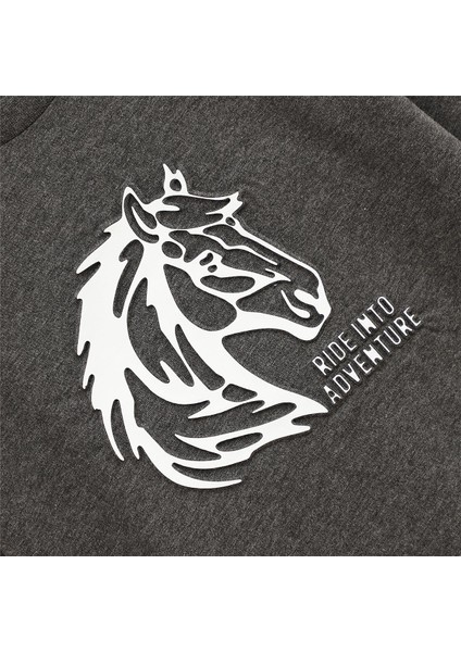 Erkek Çocuk Uzun Kol Ince Tişört - 16886 - Antrasit fiyatları