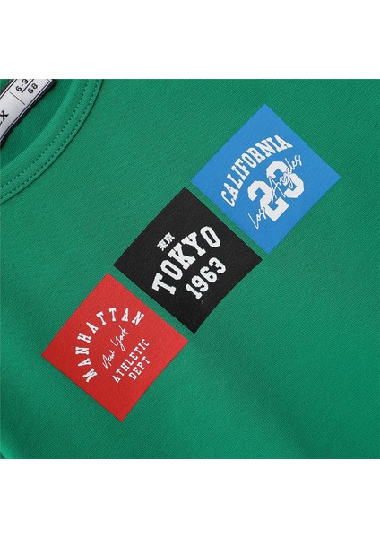 Erkek Çocuk Uzun Kol Ince Tişört - 16779 - Yeşil fiyatları