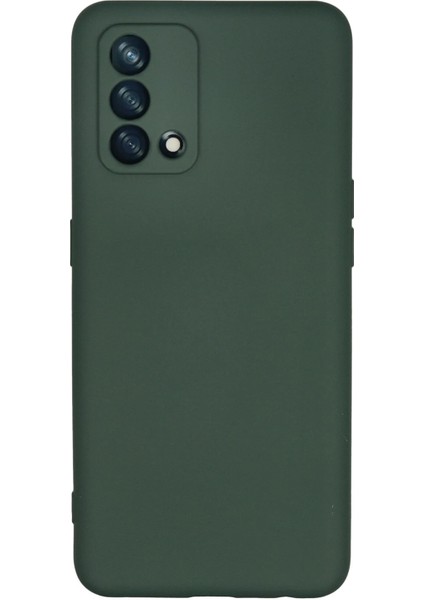 A74 4g Kılıf Nano Içi Kadife Silikon - Koyu Yeşil Ferrg