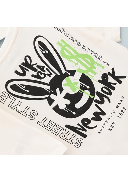 Erkek Çocuk Kısa Kol Tişört - 16941 - Vanilya modelleri